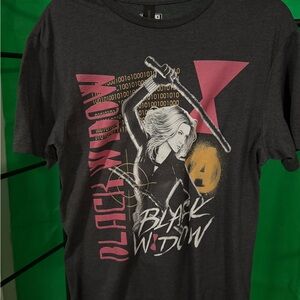 Gildan Black Widow Graphic Tee - Charcoal